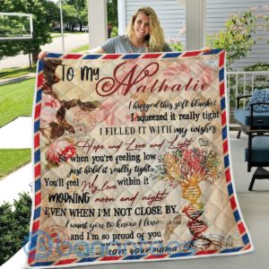 To My Nathalie Design Quilt Blanket Product Photo