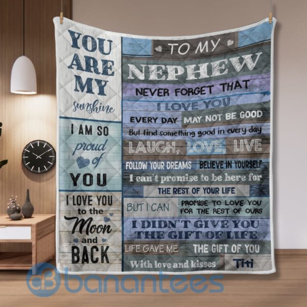 To My Nephew Never Forget That Quilt Blanket Product Photo