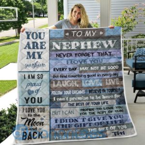 To My Nephew Never Forget That Quilt Blanket Product Photo