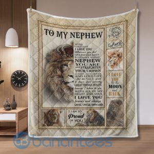 To My Newphew Lion Quilt Blanket Product Photo