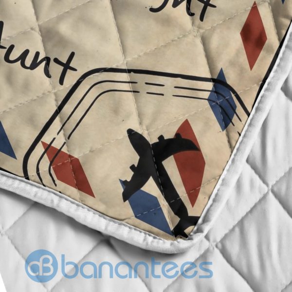 To My Niece Air Mail Quilt Blanket Quilt Product Photo
