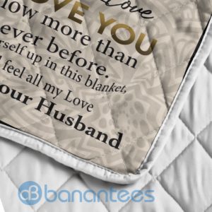 To My Only Love Just To Say I Love You Wolf Quilt Blanket Product Photo