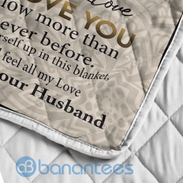 To My Only Love Just To Say I Love You Wolf Quilt Blanket Product Photo
