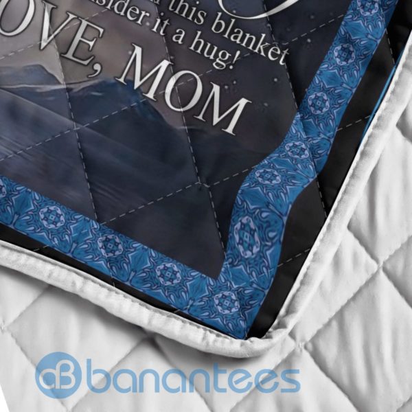 To My Son I Will Always Be There to Support You, Mom Lion Quilt Blanket Product Photo