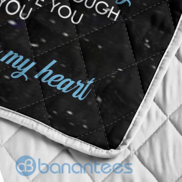 To My Son Never Feel That You Are Alone Quilt Blanket Product Photo