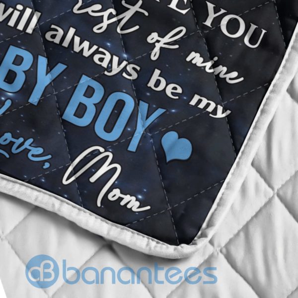 To My Son Never Forget That I Love You Wolf Quilt Blanket Product Photo
