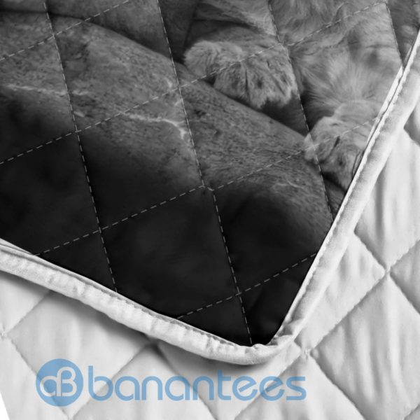 To My Son You Will Always Be My Baby Boy Lion Quilt Blanket Product Photo