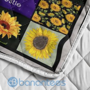 To My Soul Sister Sunflower Quilt Blanket Product Photo