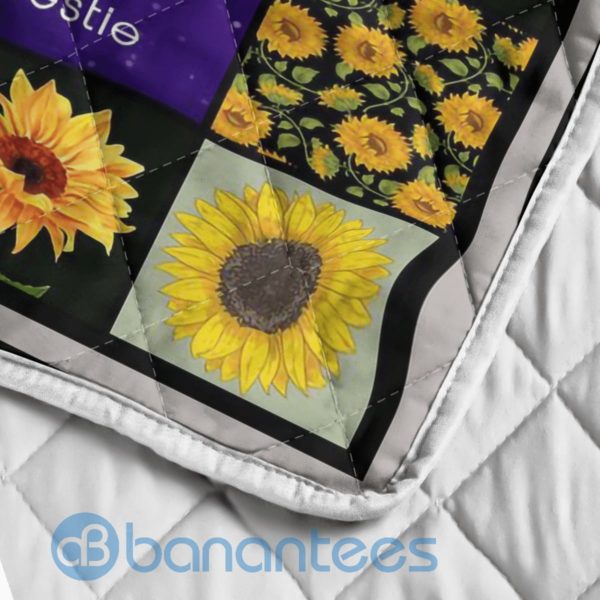 To My Soul Sister Sunflower Quilt Blanket Product Photo