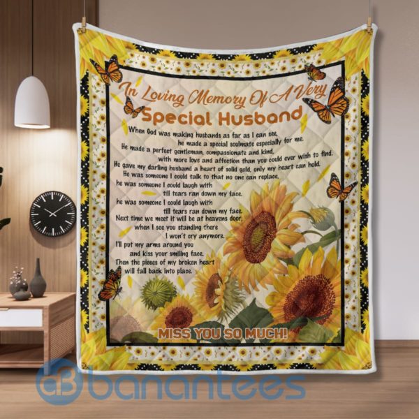 To My Special Husband Quilt Blanket Product Photo