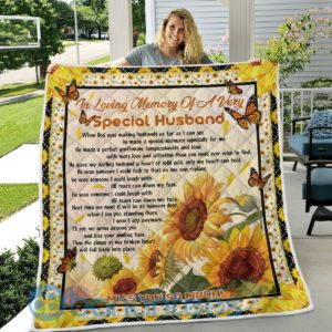 To My Special Husband Quilt Blanket Product Photo