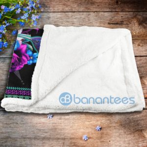 To My Wife Hummingbird Sherpa Blanket Product Photo