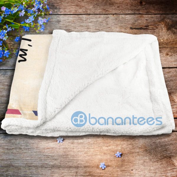 To My Wife I Love You Air Mail Sherpa Blanket Product Photo