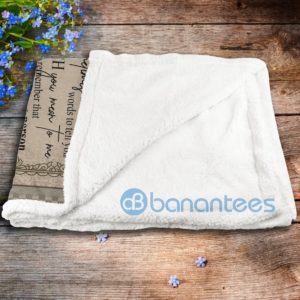 To My Wife I Love You Husband Sherpa Blanket Product Photo