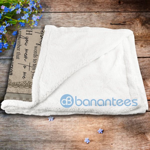 To My Wife I Love You Husband Sherpa Blanket Product Photo