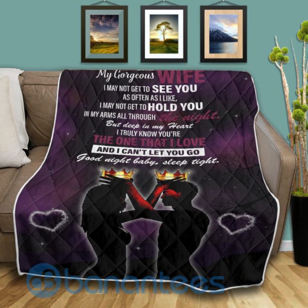 To My Wife I Love You Quilt Blanket Product Photo