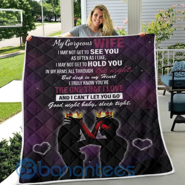 To My Wife I Love You Quilt Blanket Product Photo