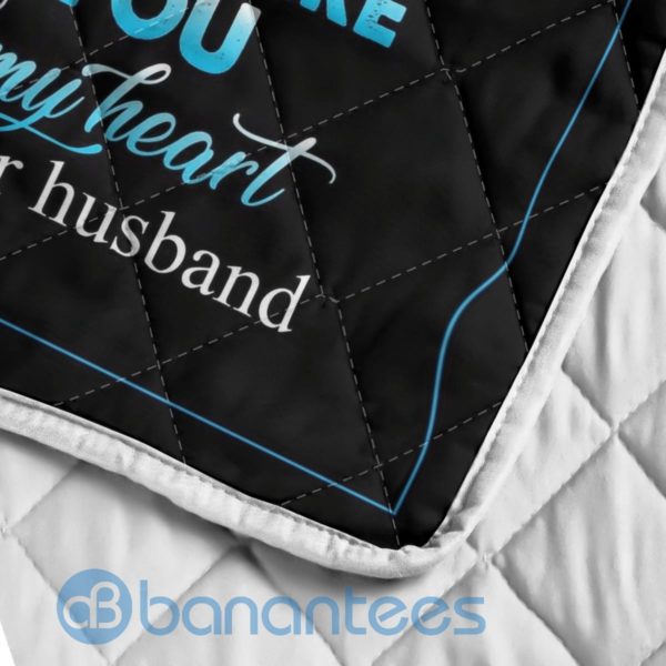 To My Wife I'll Be There Love You Quilt Blanket Product Photo