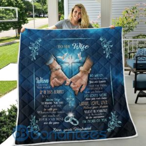 To My Wife In Blanket Quilt Blanket Product Photo