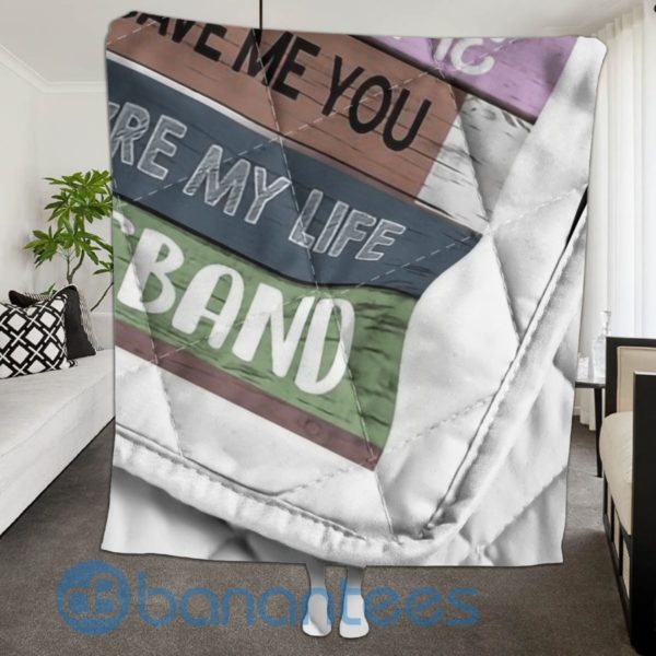 To my Wife Never Forget That Special Design Quilt Blanket Product Photo