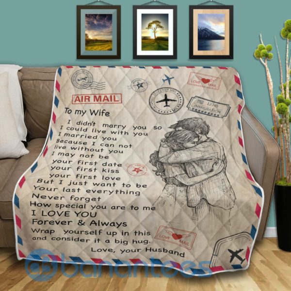 To My Wife Post Atamp Blanket Quilt Product Photo