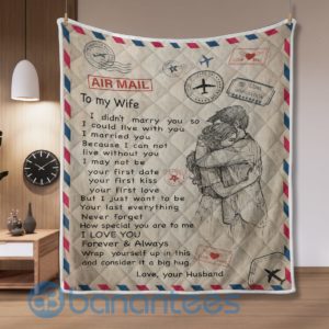 To My Wife Post Atamp Blanket Quilt Product Photo
