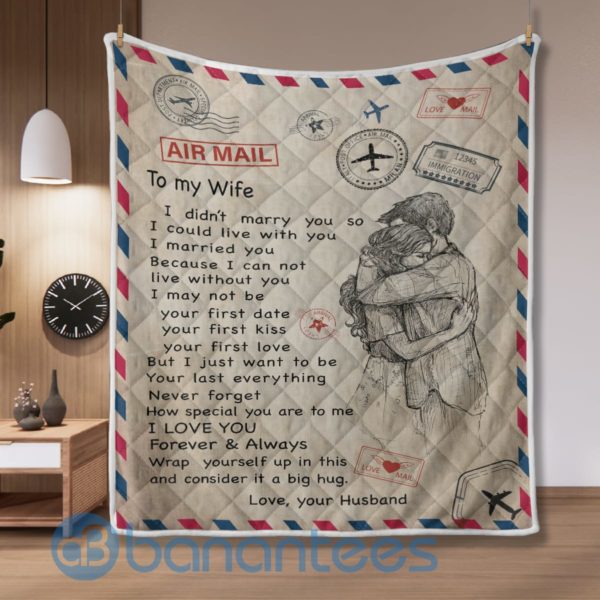 To My Wife Post Atamp Blanket Quilt Product Photo
