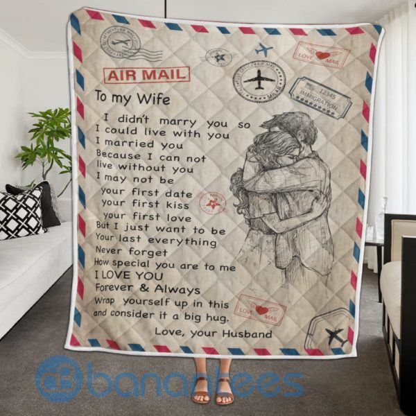 To My Wife Post Atamp Blanket Quilt Product Photo