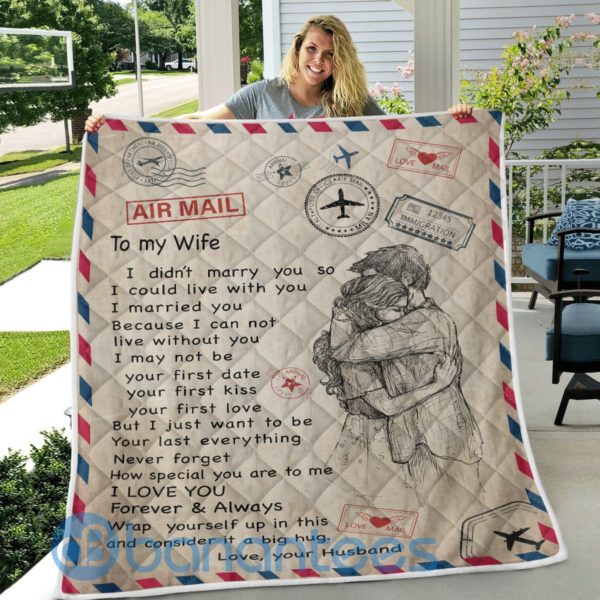 To My Wife Post Atamp Blanket Quilt Product Photo