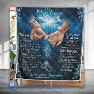 To My Wife, My Love Quilt Blanket Product Photo