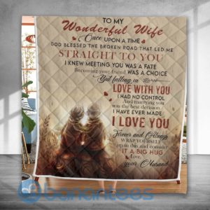 To My Wwonderful Wwife Posster Special Design Quilt Blanket Product Photo