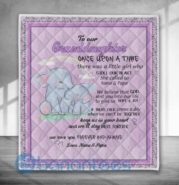 To Our Daughter Elephant Special Design Quilt Blanket Product Photo