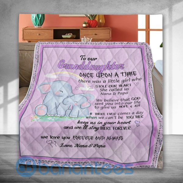 To Our Daughter Elephant Special Design Quilt Blanket Product Photo