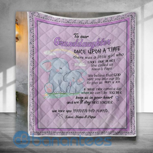 To Our Daughter Elephant Special Design Quilt Blanket Product Photo