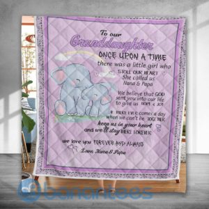 To Our Daughter Elephant Special Design Quilt Blanket Product Photo