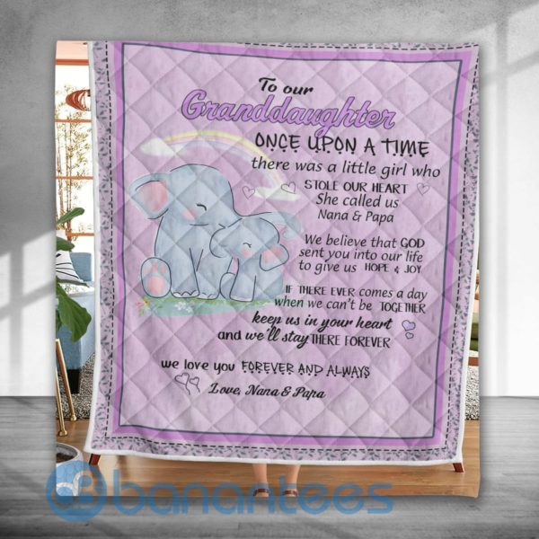 To Our Daughter Elephant Special Design Quilt Blanket Product Photo
