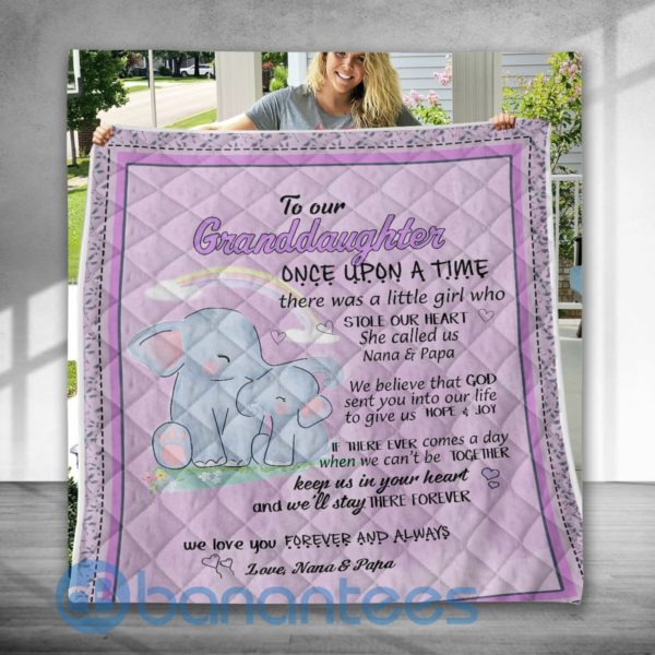 To Our Daughter Elephant Special Design Quilt Blanket Product Photo