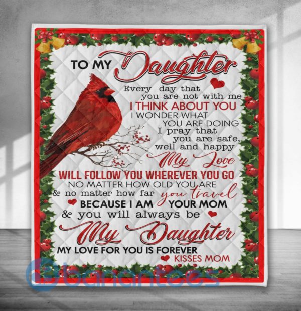 To Our Daughter Red Bird Cardinal Special Design Quilt Blanket Product Photo