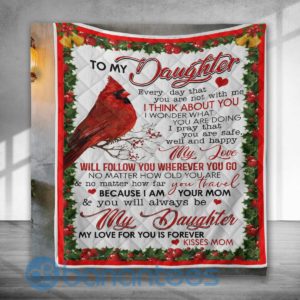 To Our Daughter Red Bird Cardinal Special Design Quilt Blanket Product Photo