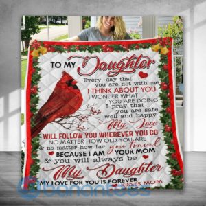 To Our Daughter Red Bird Cardinal Special Design Quilt Blanket Product Photo