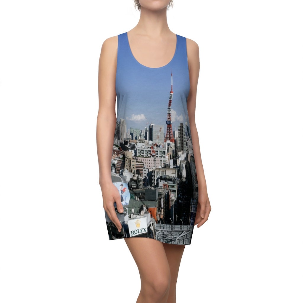 tokyo-skyline-all-over-printed-3d-racerback-dress-for-women-1-muZCq.jpg Tokyo Skyline All Over Printed 3D Racerback Dress For Women Product Photo