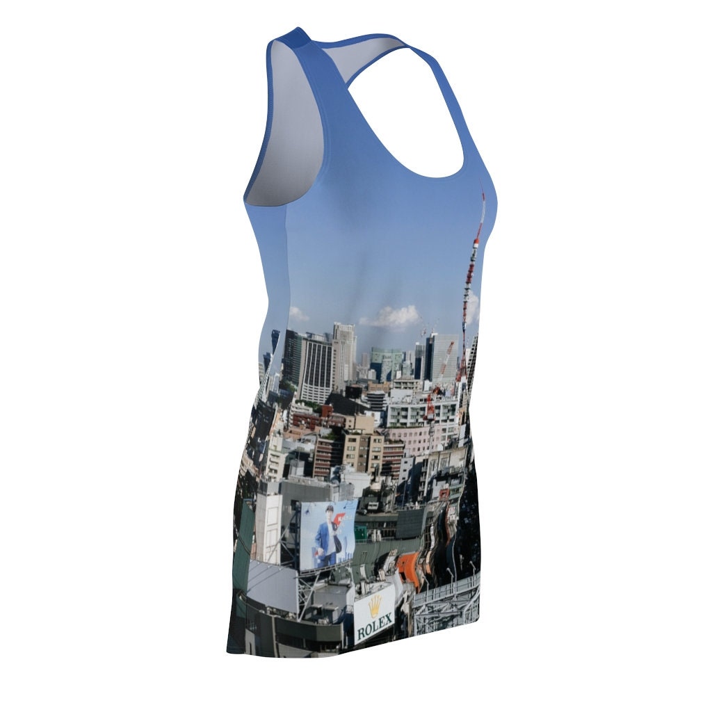 tokyo-skyline-all-over-printed-3d-racerback-dress-for-women-4-sBegl.jpg Tokyo Skyline All Over Printed 3D Racerback Dress For Women Product Photo