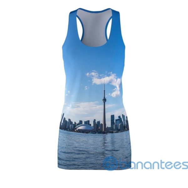 Toronto Skyline All Over Printed 3D Racerback Dress Product Photo