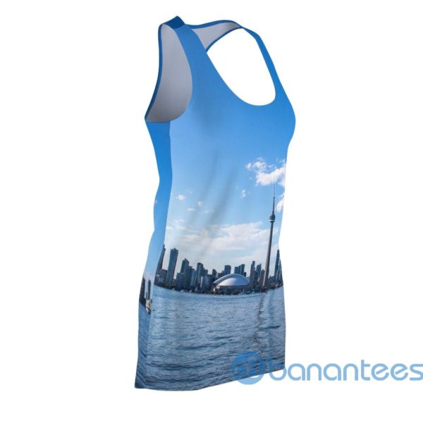 Toronto Skyline All Over Printed 3D Racerback Dress Product Photo