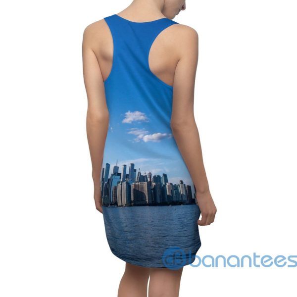 Toronto Skyline All Over Printed 3D Racerback Dress Product Photo