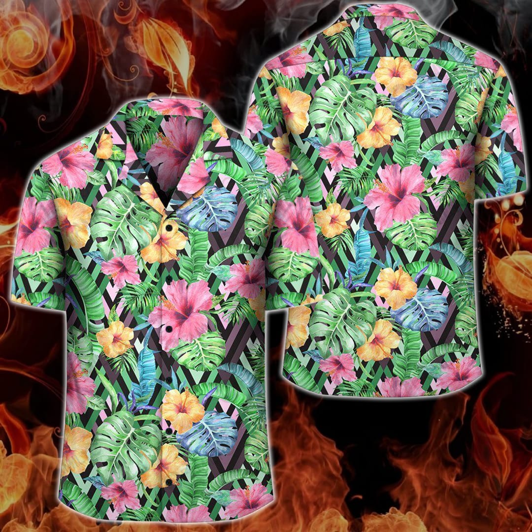 tropical-hibiscus-banana-leaves-hawaii-shirt-summer-hawaiian-1-kUE66.jpg Tropical Hibiscus Banana Leaves Hawaii Shirt Summer Hawaiian Product Photo