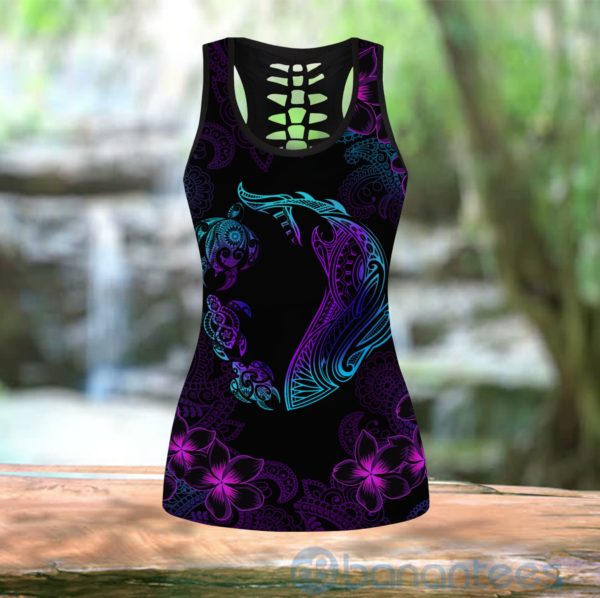 Turtle And Shark Hawaii Tank Top Legging Set Outfit Product Photo