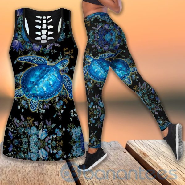 Turtle Hawaii Tank Top Legging Set Outfit Product Photo