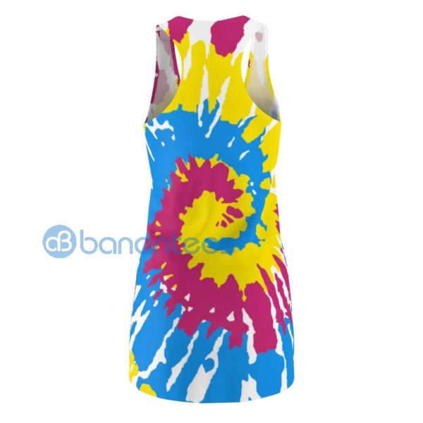 Tye Dye Good Vibes Only Hippie Cute Racerback Dress Product Photo