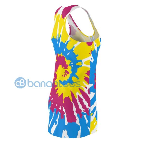 Tye Dye Good Vibes Only Hippie Cute Racerback Dress Product Photo